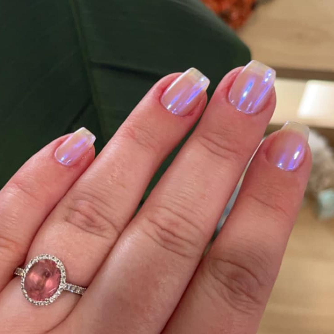 Glazed Plum – Metallisches Nagelpuder