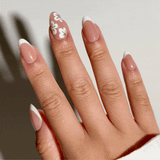 Peach Fleur - Almond Sustainable Nails - Vorbestellung