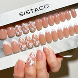 Peach Fleur - Almond Sustainable Nails - Vorbestellung