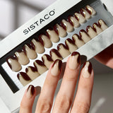 Velour Nights - Oval Sustainable Nails - Vorbestellung