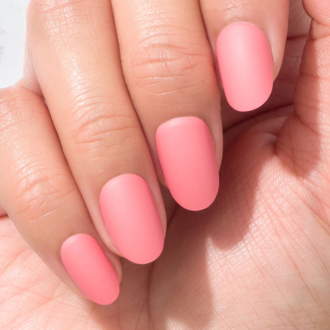 Nachhaltige Nägel – Paradise Pink (Matt) – Oval