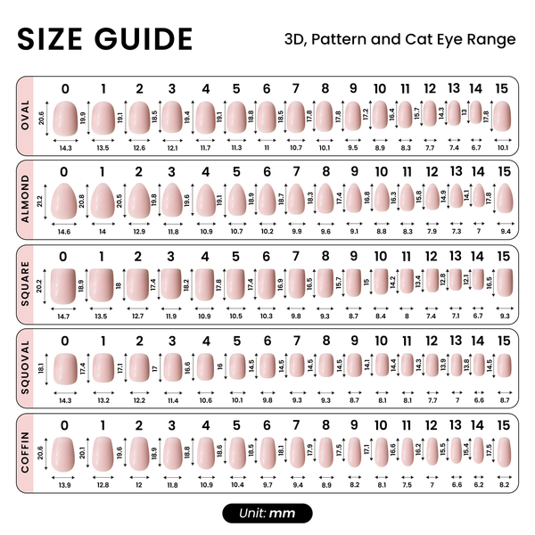 3er-Pack Sustainable Nails