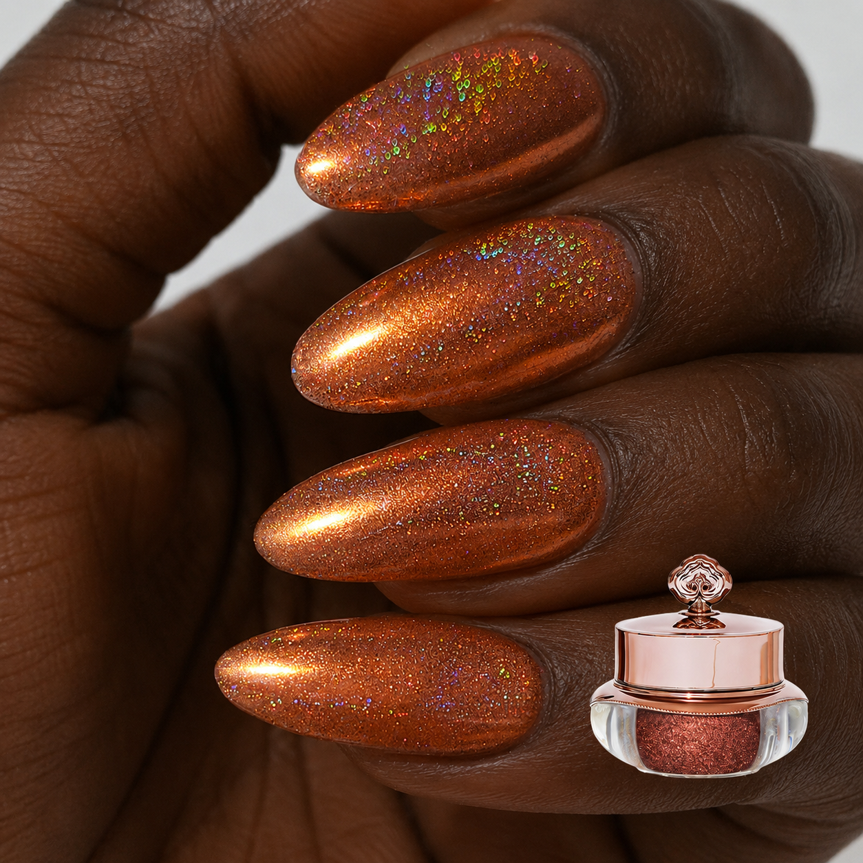 Auburn – Holografisches Nagelpuder