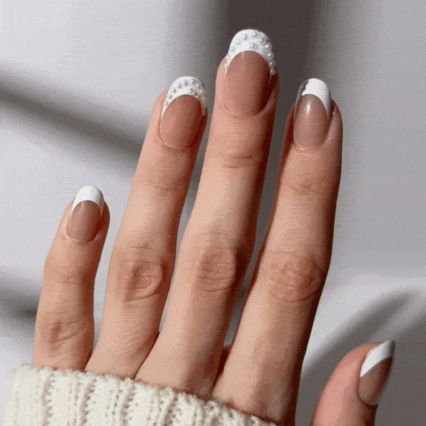 Bridal Halo - Oval Sustainable Nails