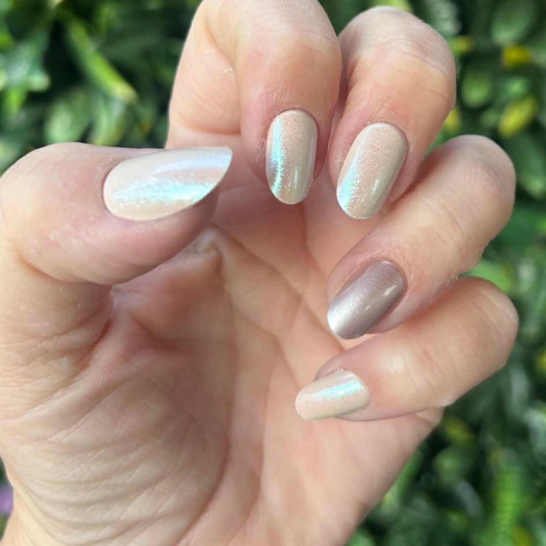 Nachhaltige Nägel – Chiffon (Glasiert) – Oval