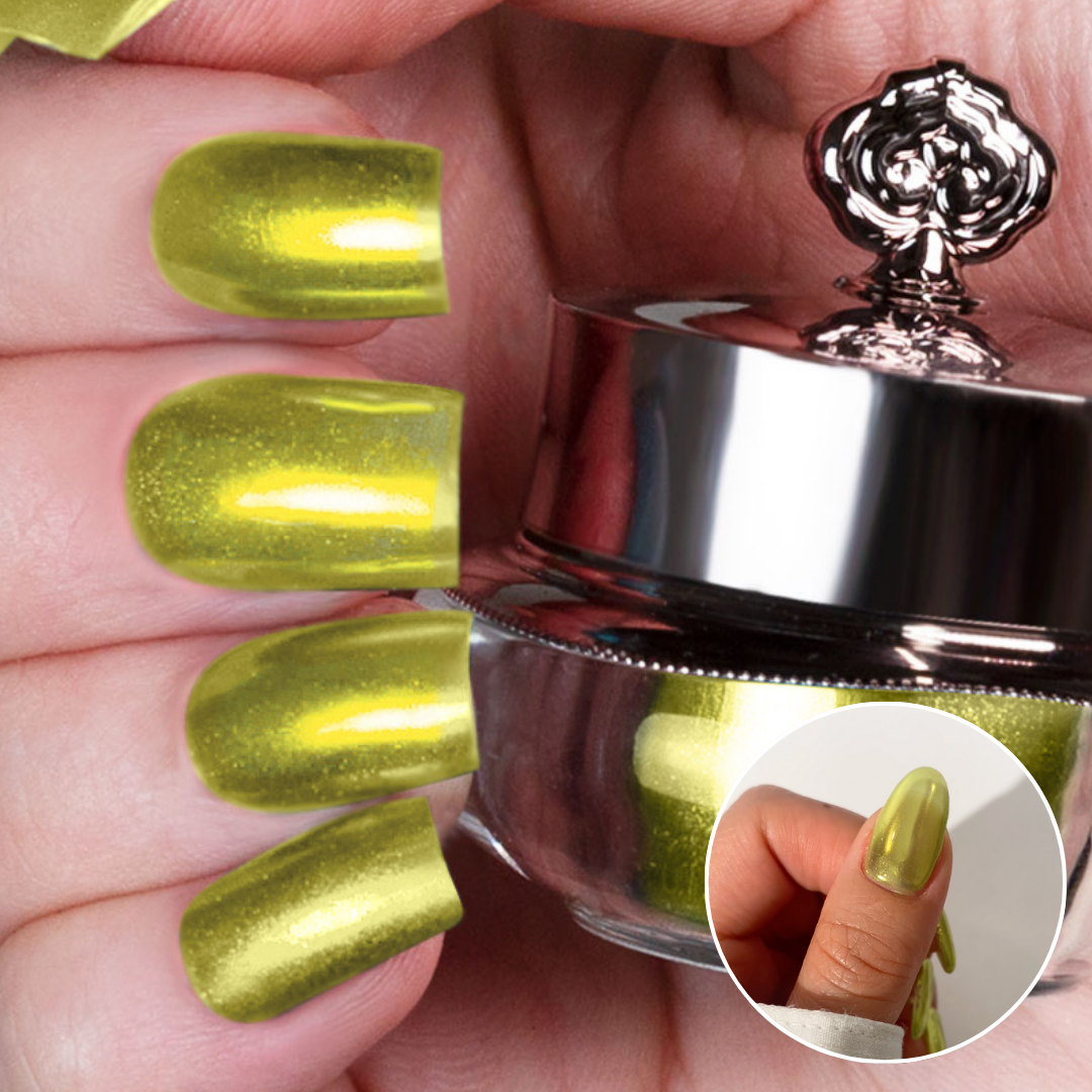 Citrus Lime – Metallisches Nagelpuder