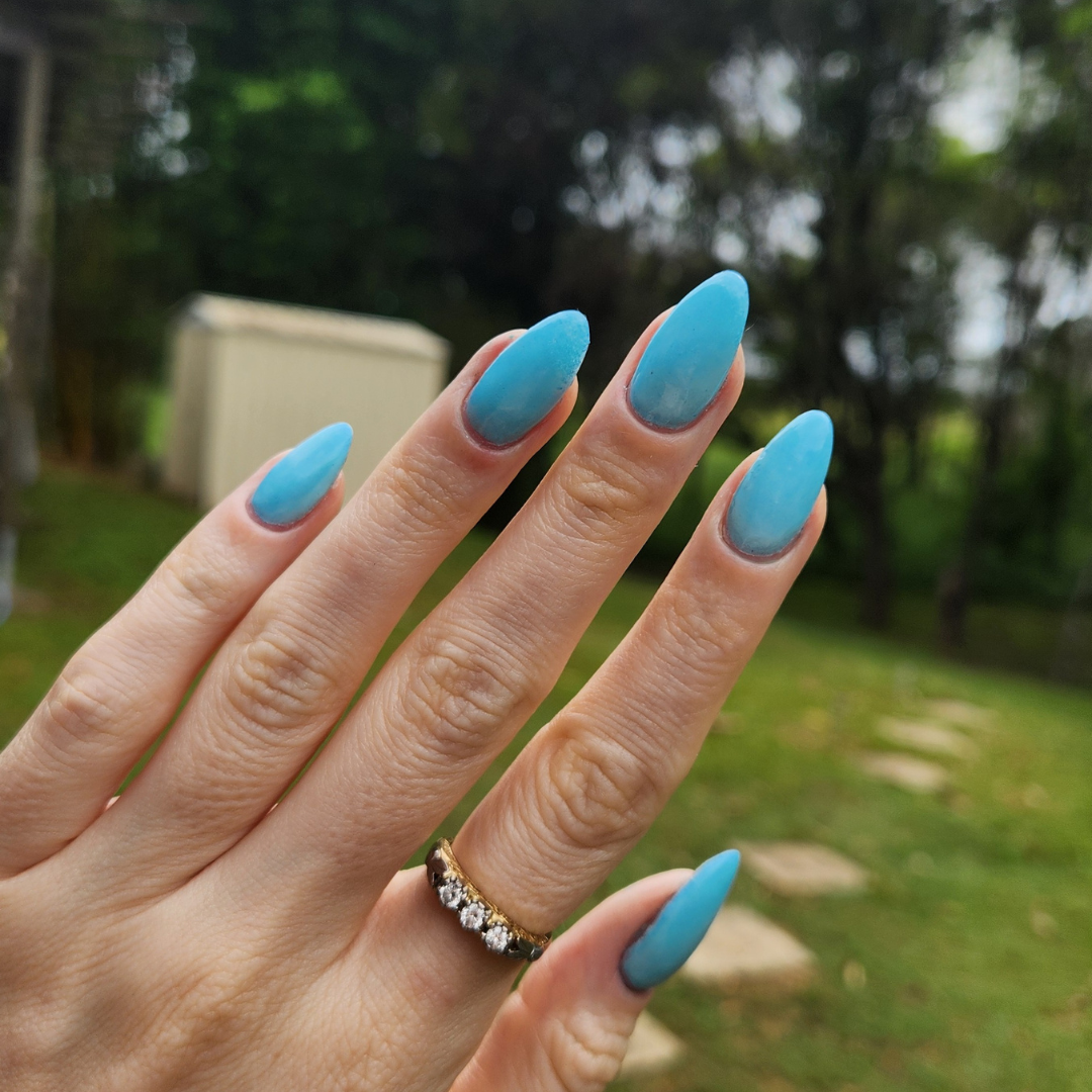 Dusty Blue – Mattes Nagelpuder