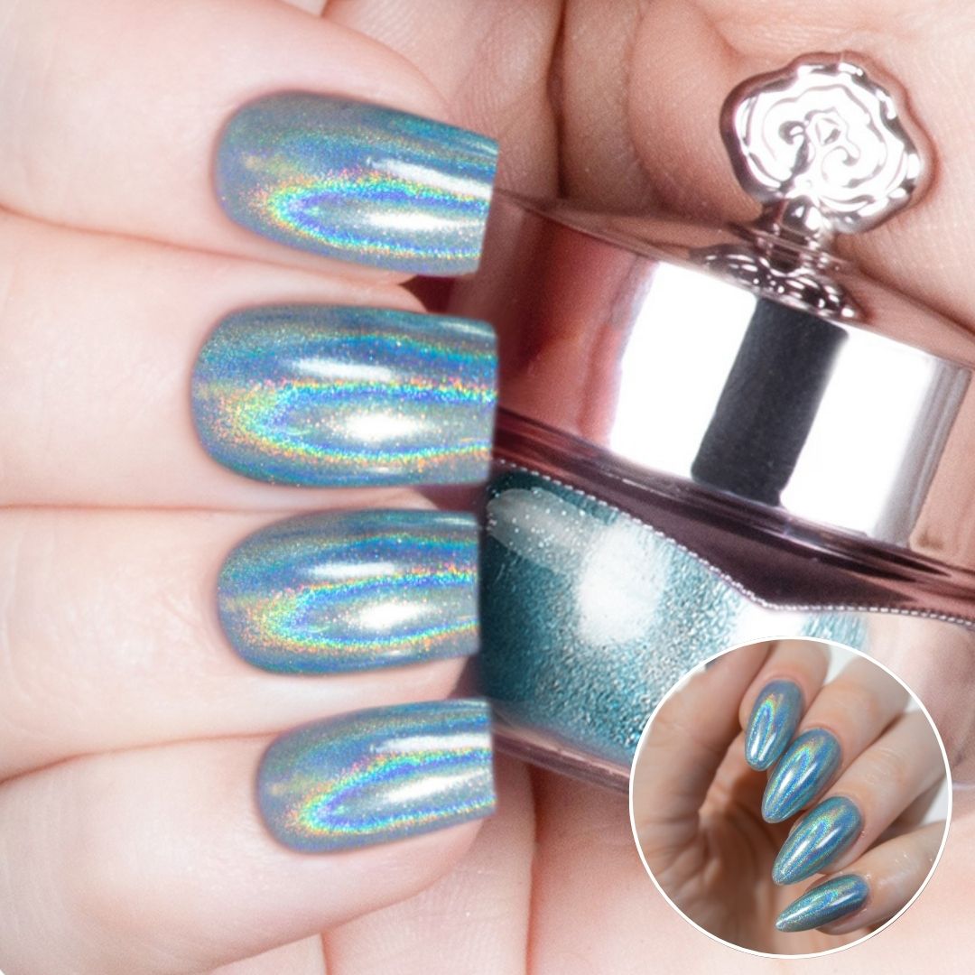 Egg Blue - Holographic Nail Powder