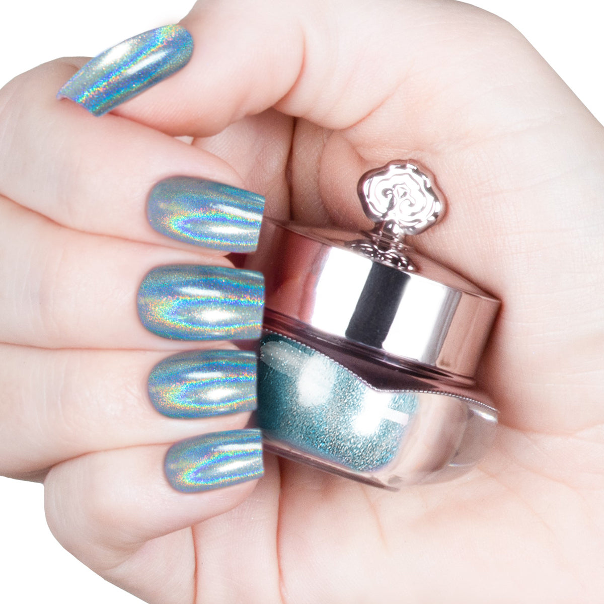 Egg Blue - Holographic Nail Powder