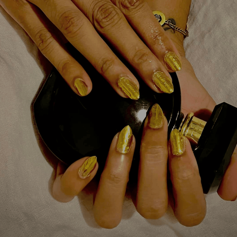 Fire Glow – Metallisches Nagelpuder