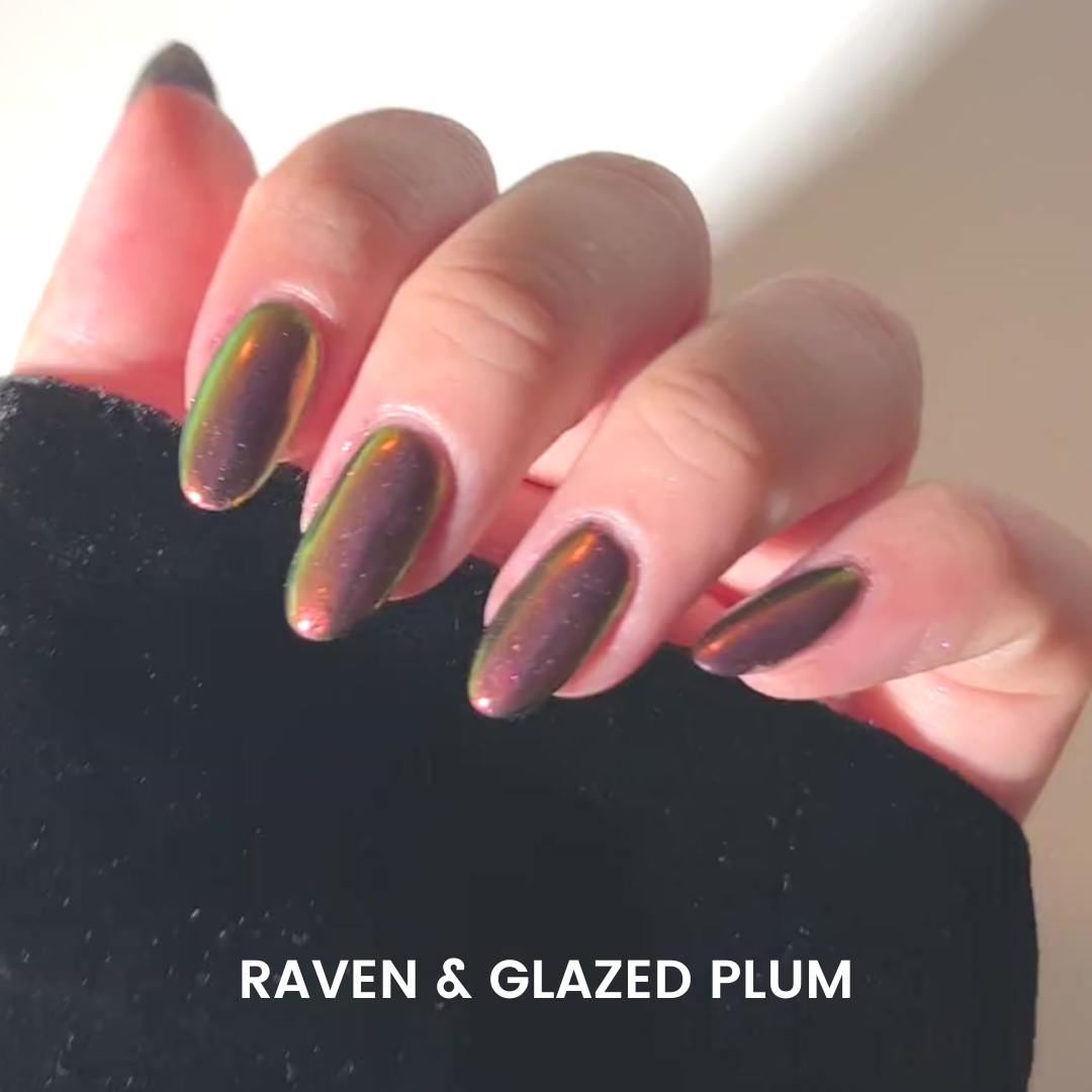 Glazed Plum – Metallisches Nagelpuder