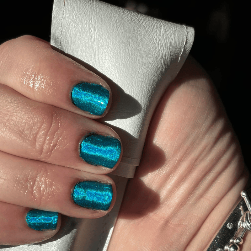 Glacier Blue – Holografisches Nagelpuder