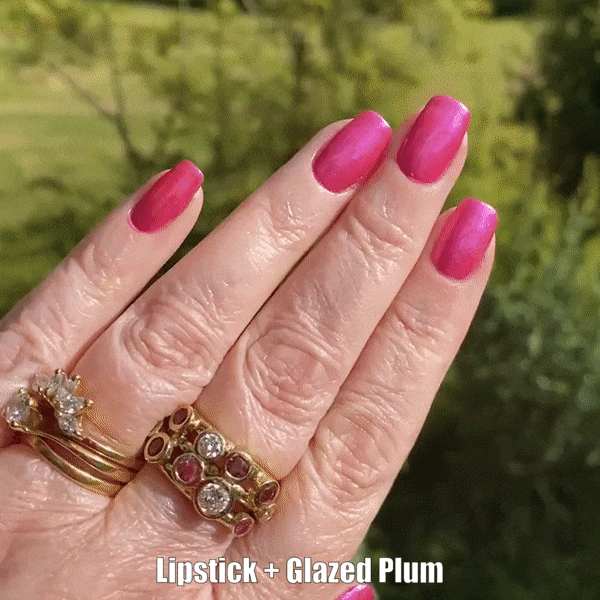 Glazed Plum – Metallisches Nagelpuder