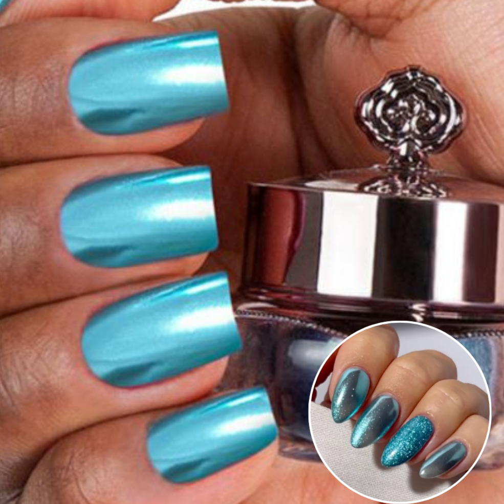 Azure – Metallisches Nagelpuder