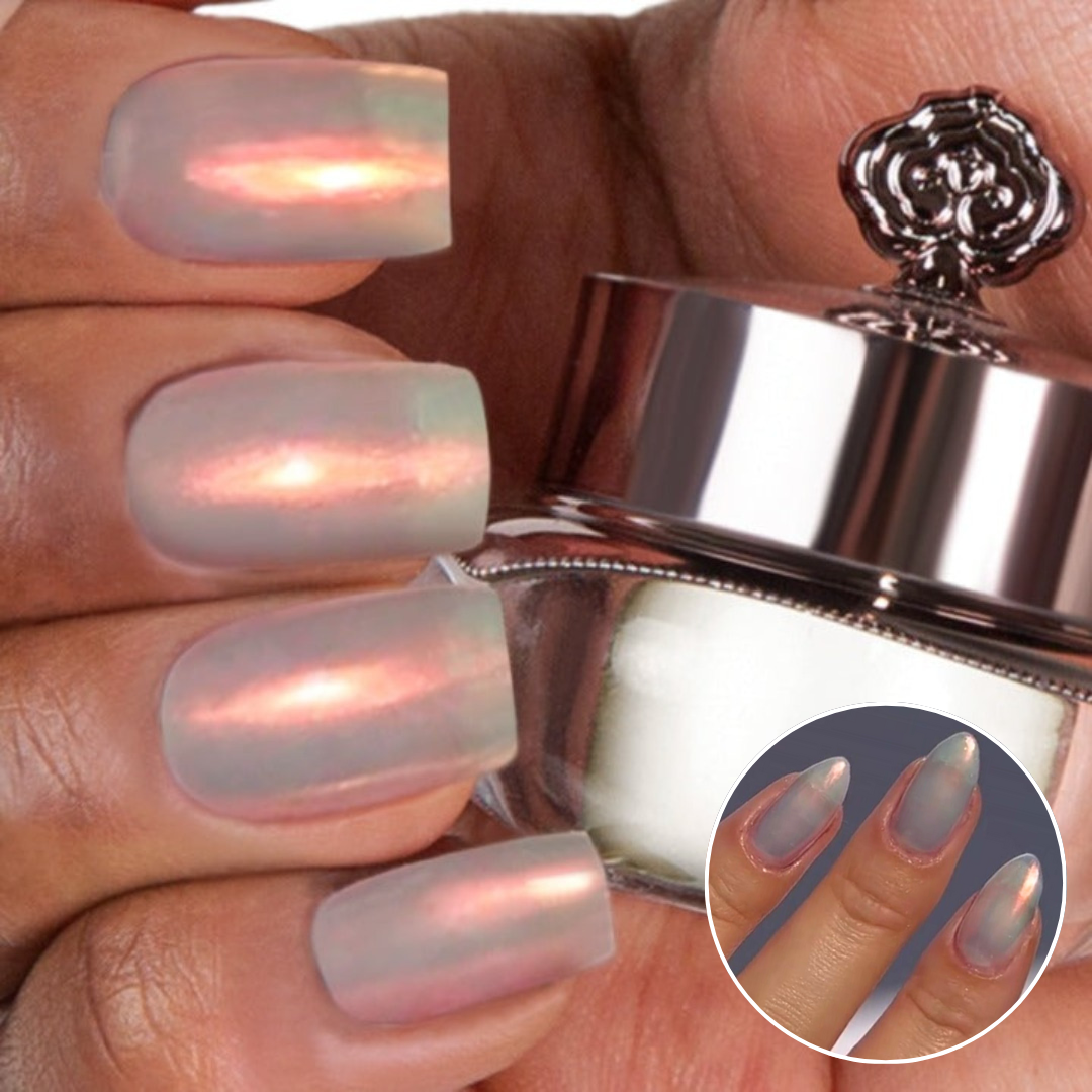 Glazed Amber – Metallisches Nagelpuder