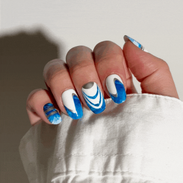Ocean Glint - Oval Sustainable Nails - Vorbestellung
