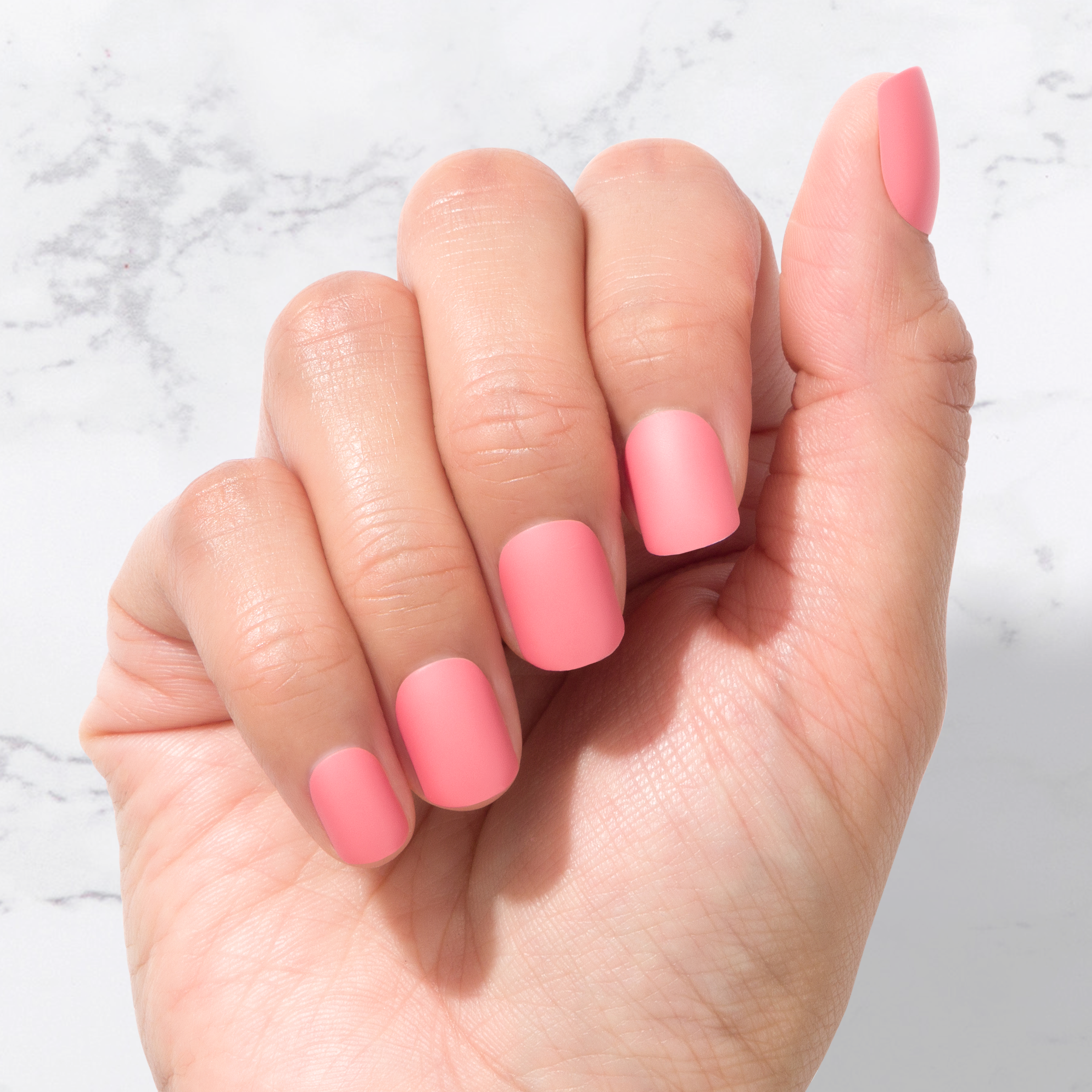 Nachhaltige Nägel – Paradise Pink (Matt) – Eckig