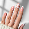 Peach Fleur - Almond Sustainable Nails - Vorbestellung