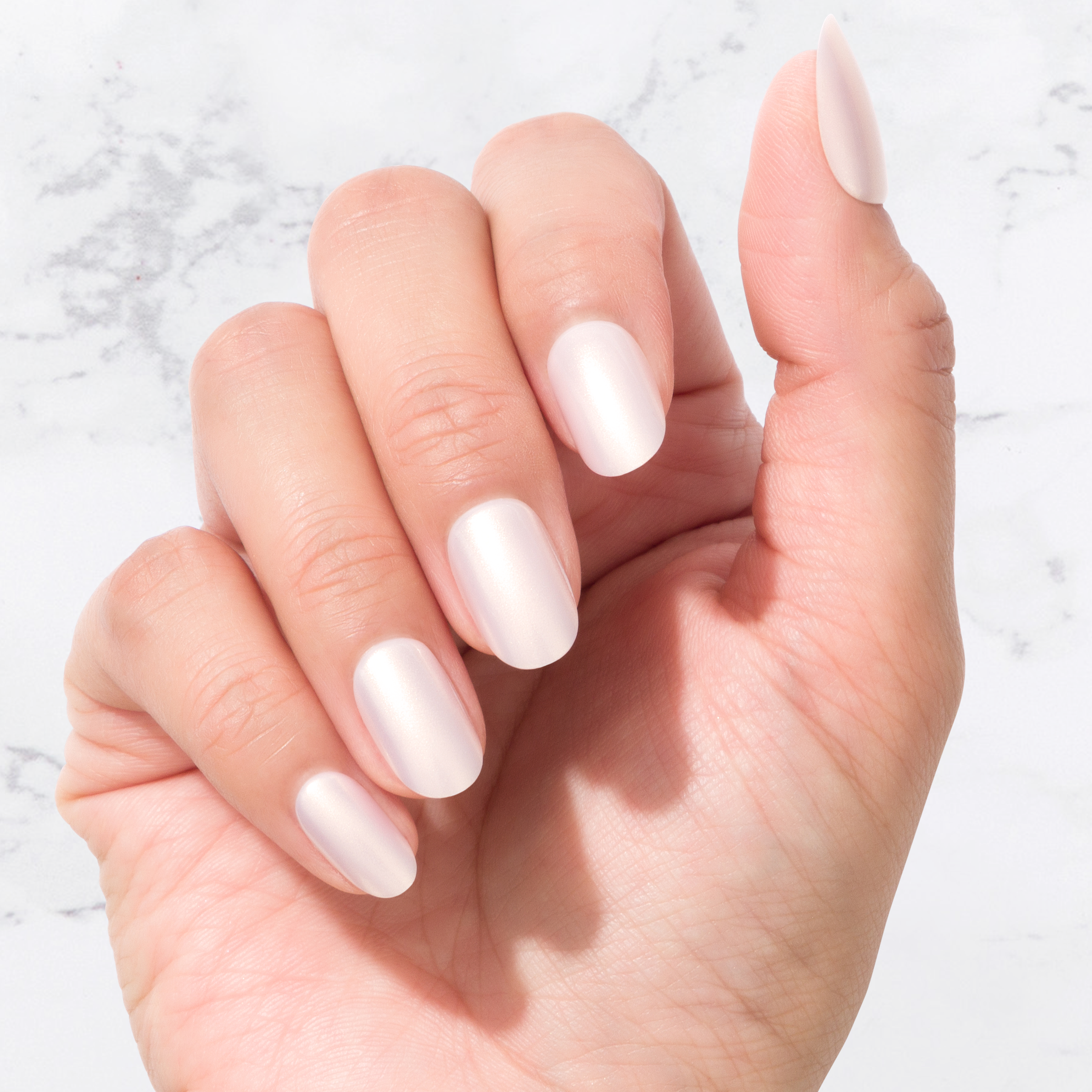 Nachhaltige Nägel – Pearlescent (Glasiert) – Oval