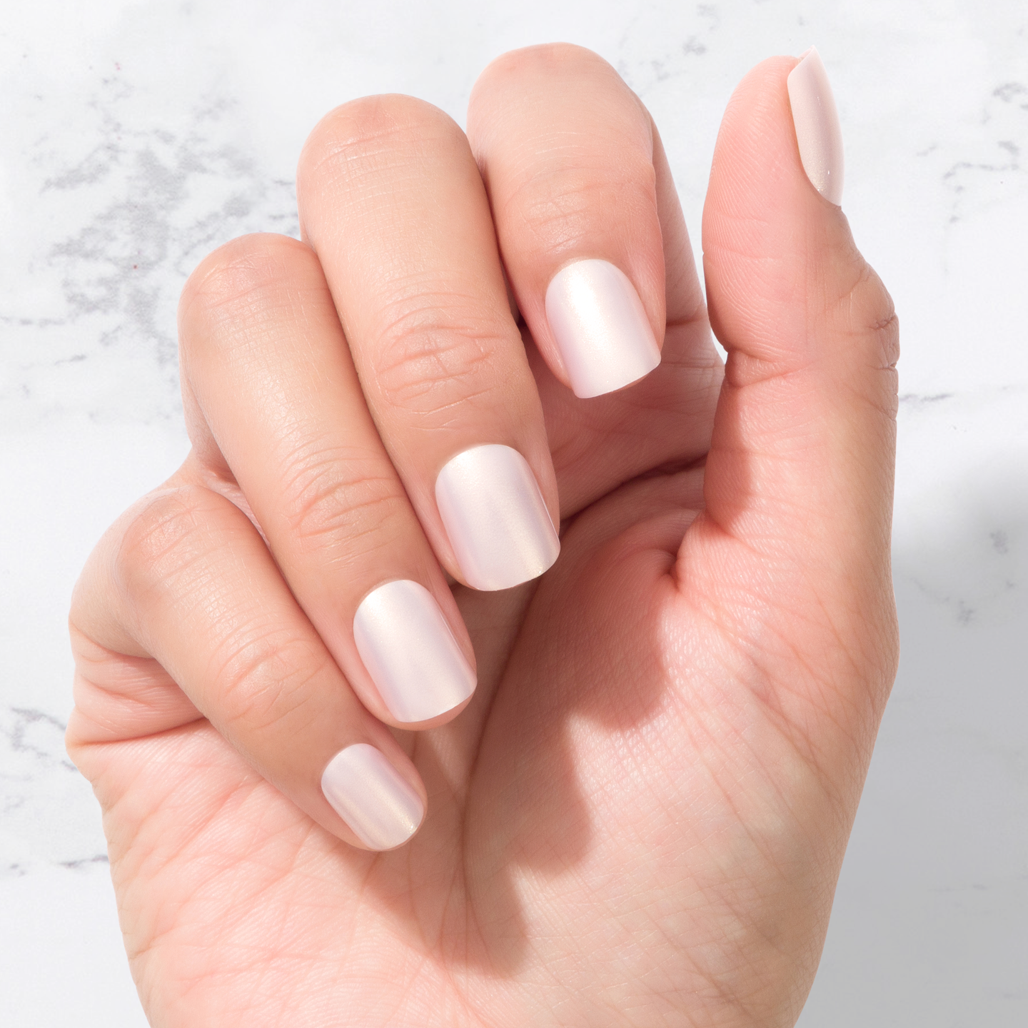 Nachhaltige Nägel – Pearlescent (Glasiert) – Eckig