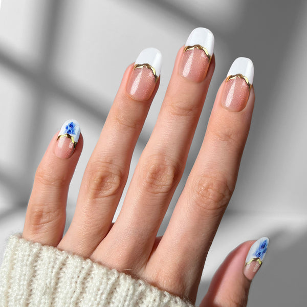Porcelain Bloom - Oval Sustainable Nails - Vorbestellung