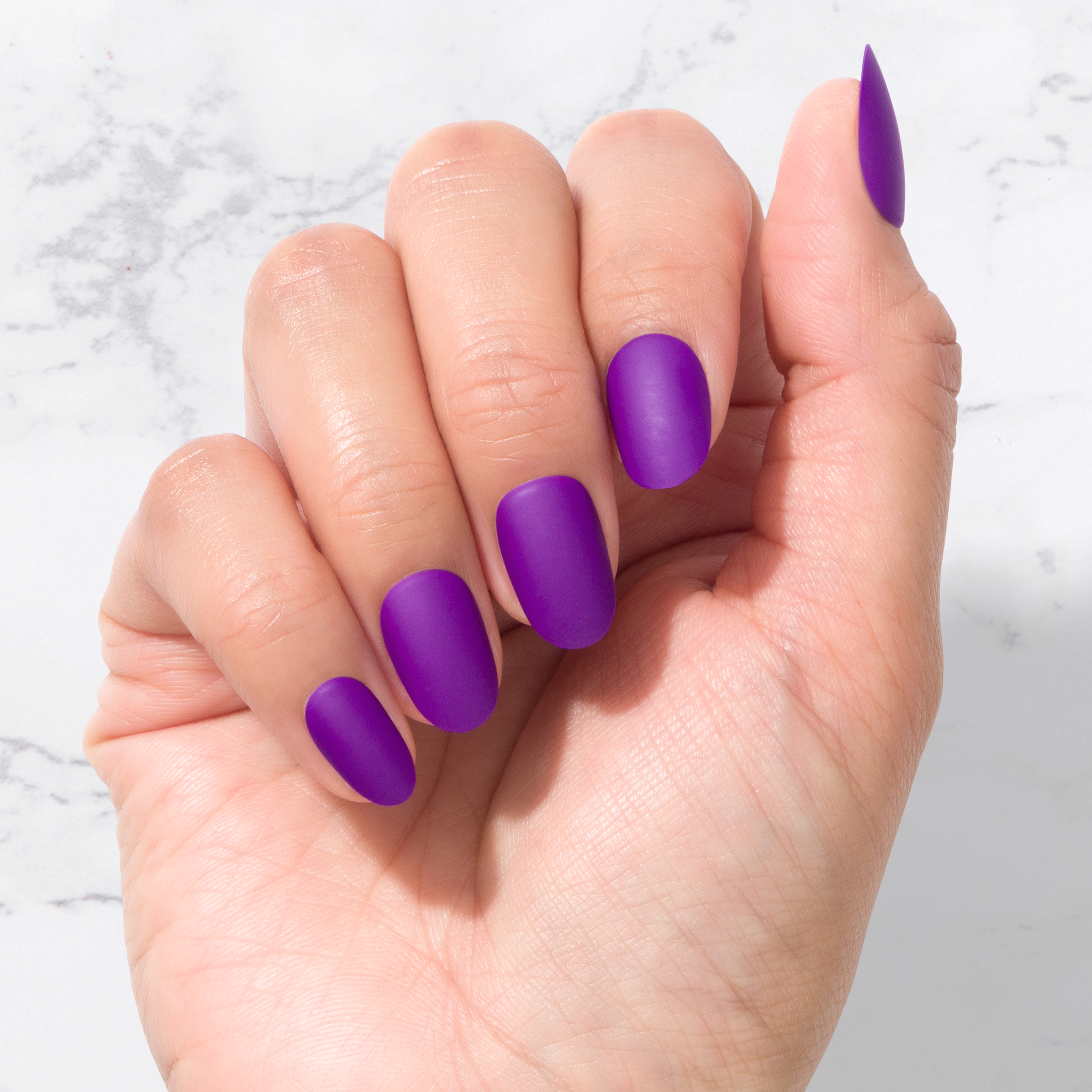 Nachhaltige Nägel – Purple Haze (Matt) – Oval