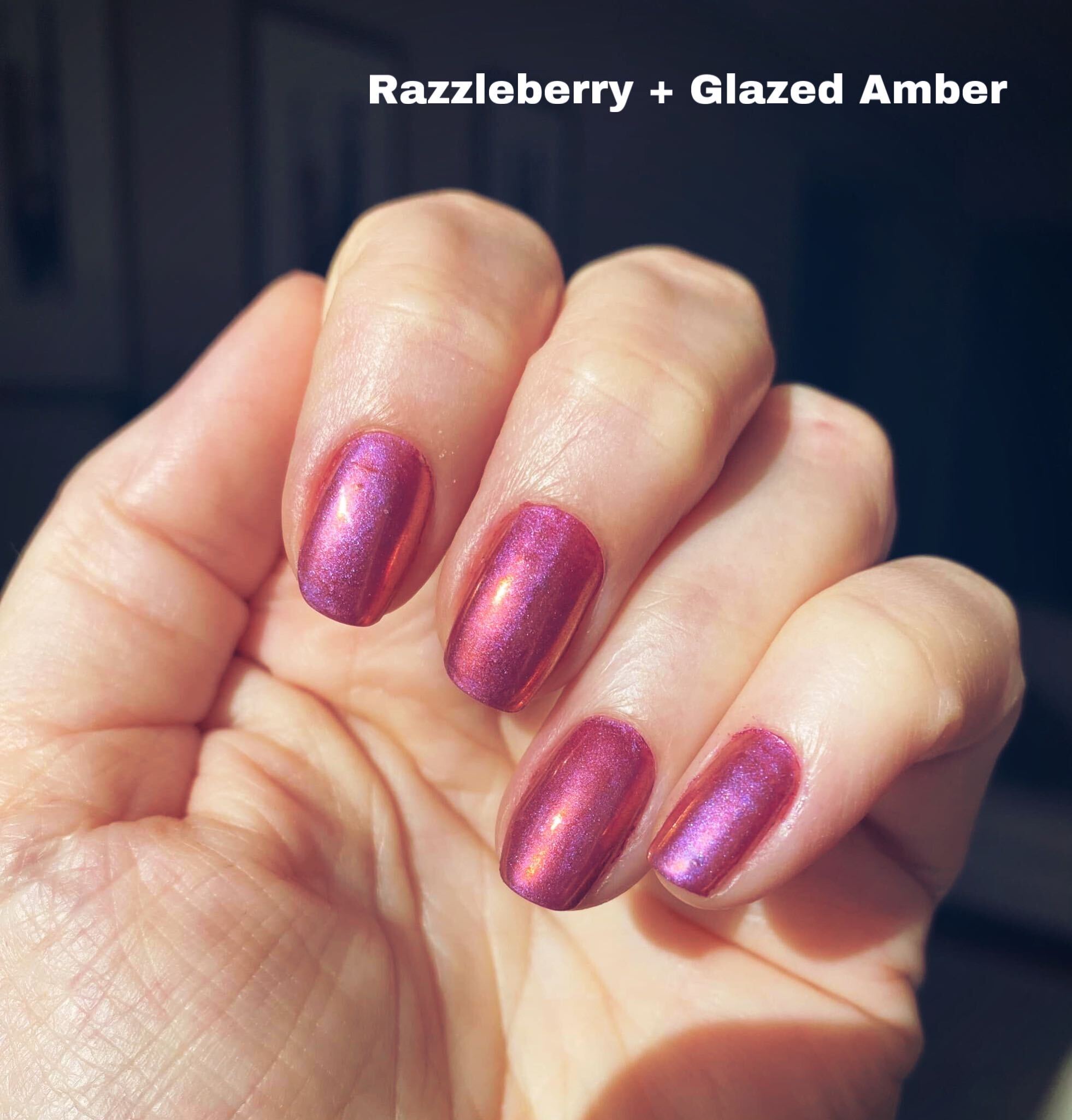 Glazed Amber – Metallisches Nagelpuder