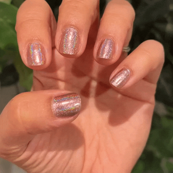Rose Gold - Holographisch Nagelpuder