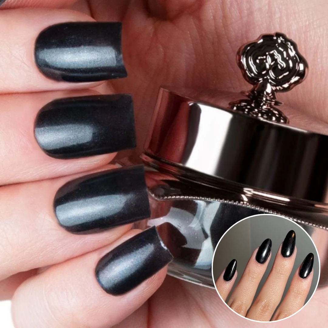 Raven - Metallisch Nagelpuder