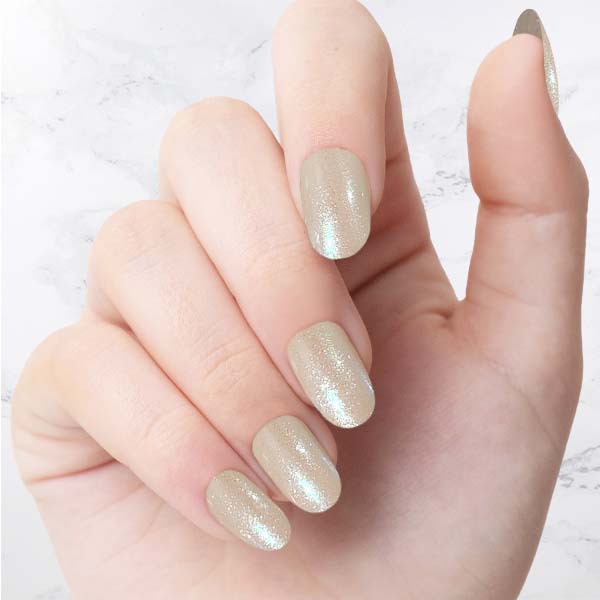 Nachhaltige Nägel – Chiffon (Glasiert) – Oval