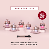 6-piece powder pack + FREE DUAL APPLICATOR