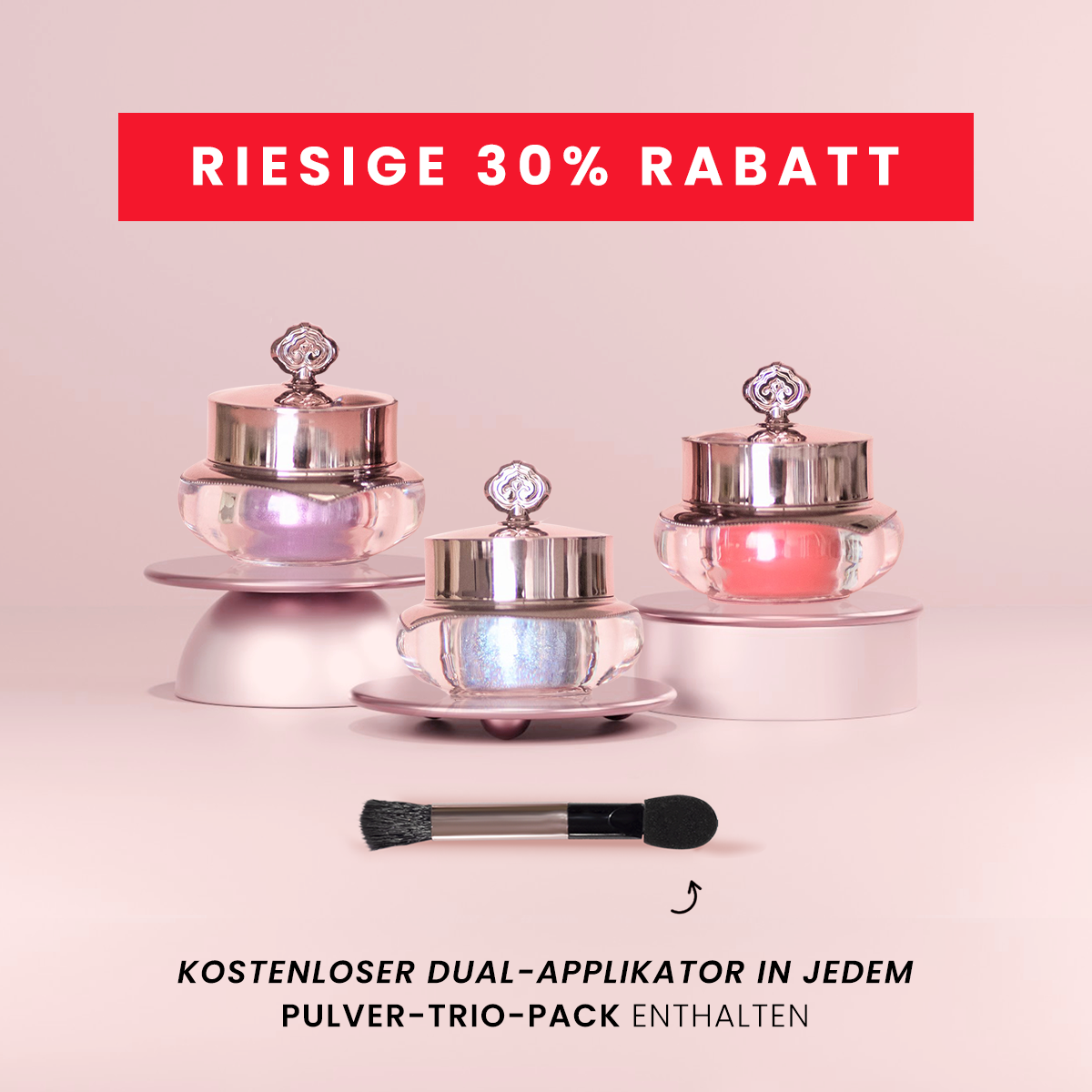 Pulver-Trio-Pack + KOSTENLOSER APPLIKATOR