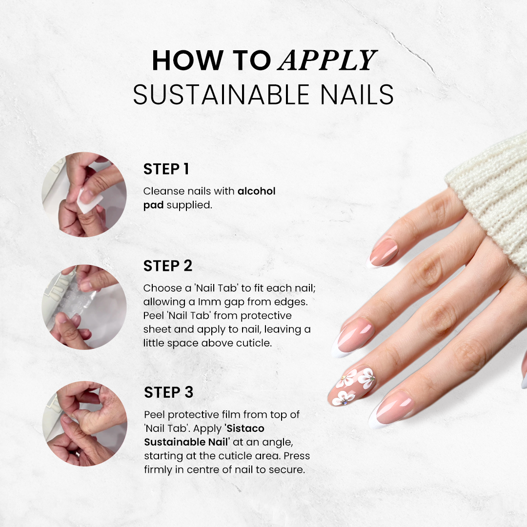 Pink Glow - Squoval Sustainable Nails
