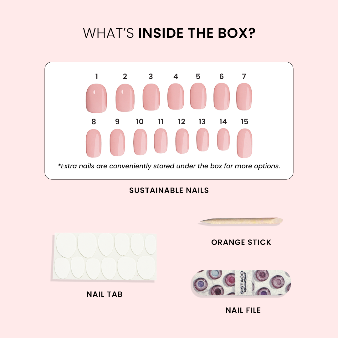 Ruby Cats Eye - Square Sustainable Nails