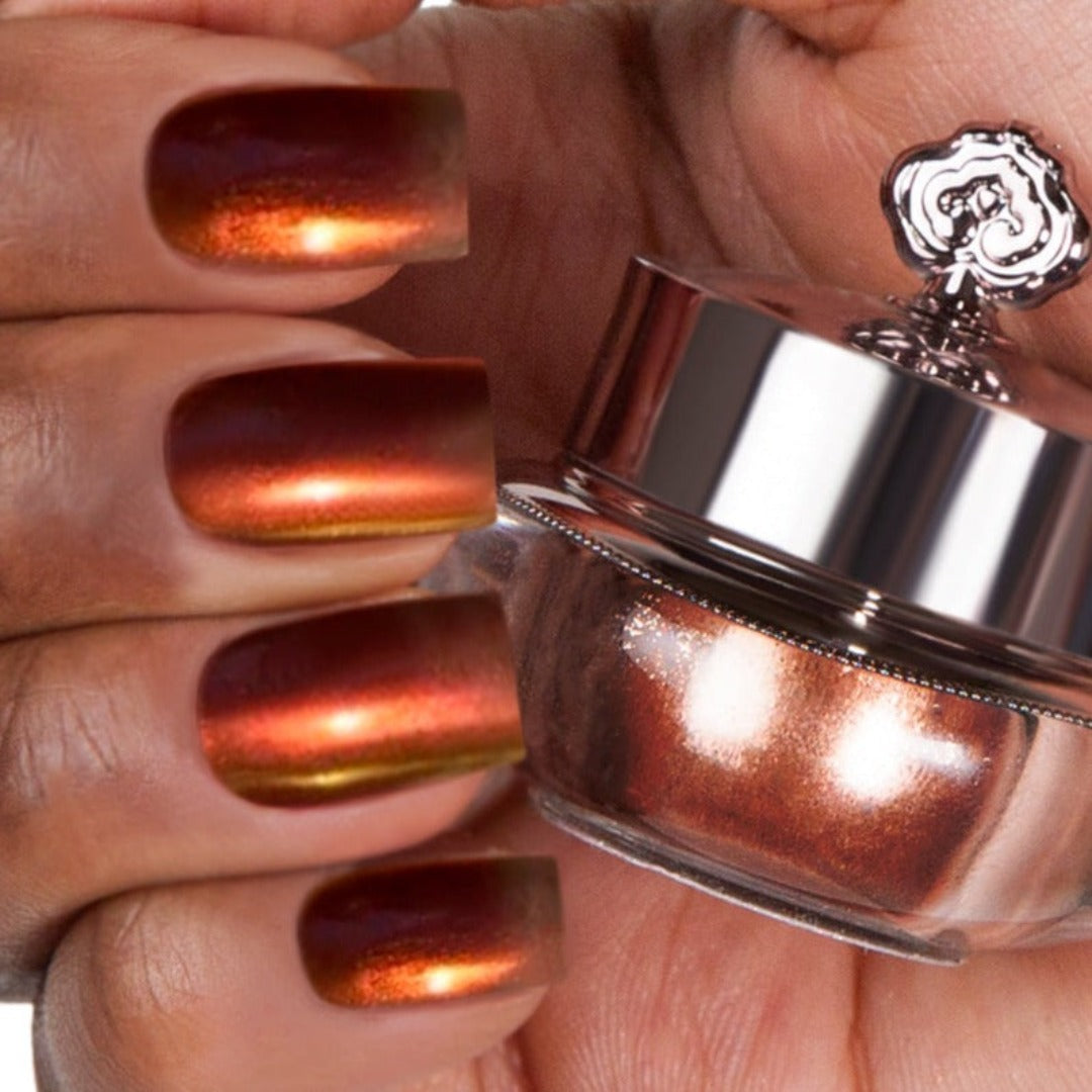 Safran - Metallisch Nagelpuder