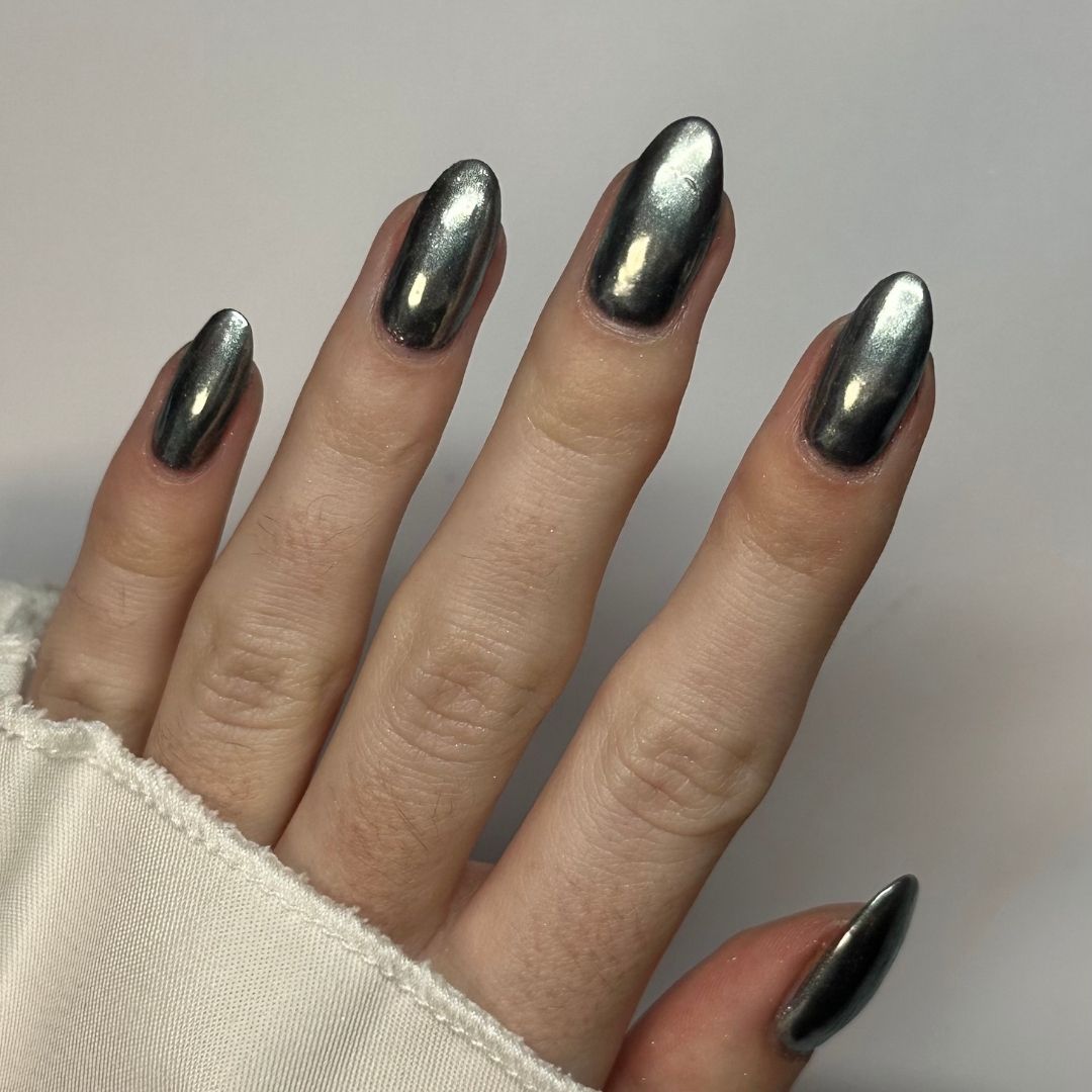 Glazed Silver - Metallisch Glasiert Nagelpuder