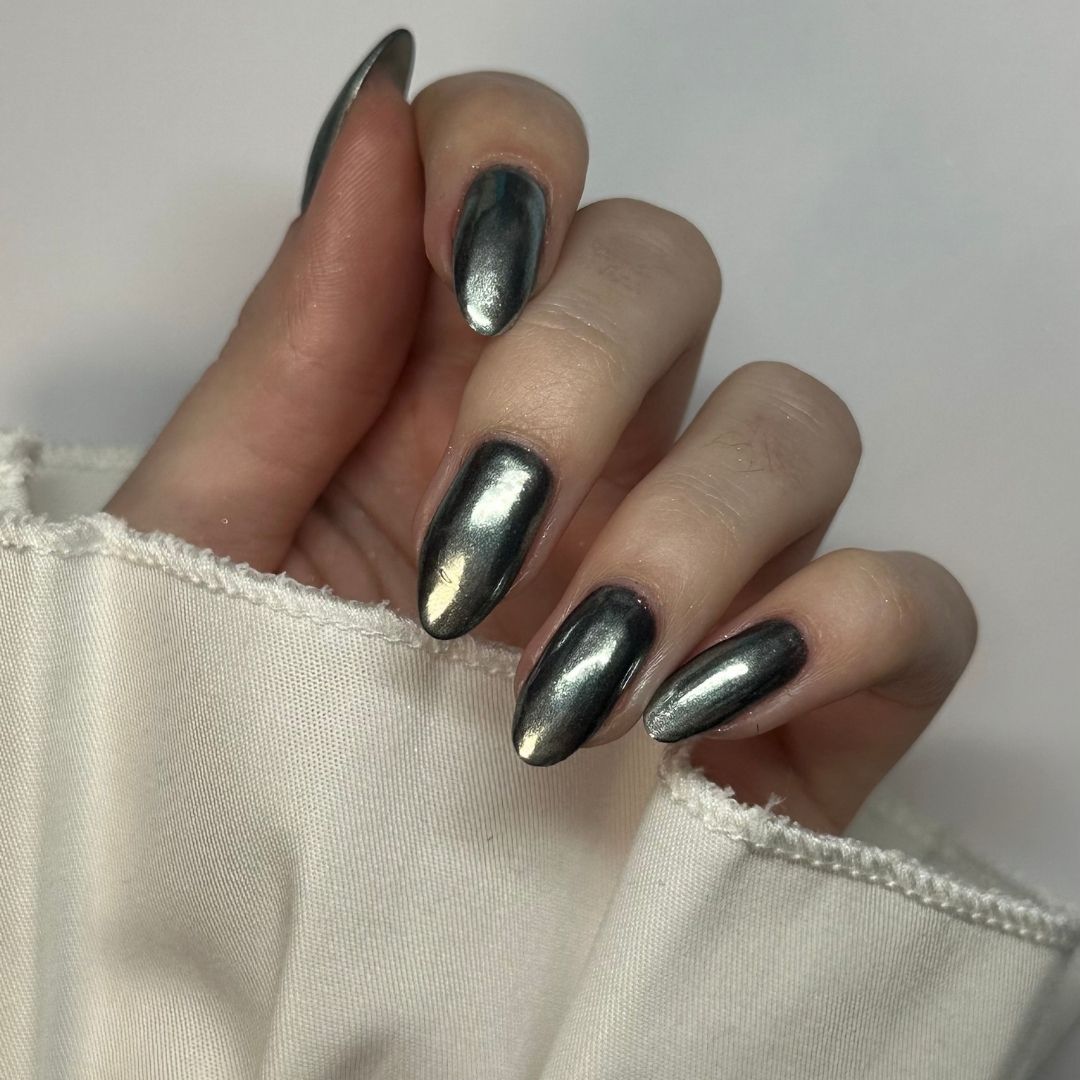 Glazed Silver - Metallisch Glasiert Nagelpuder