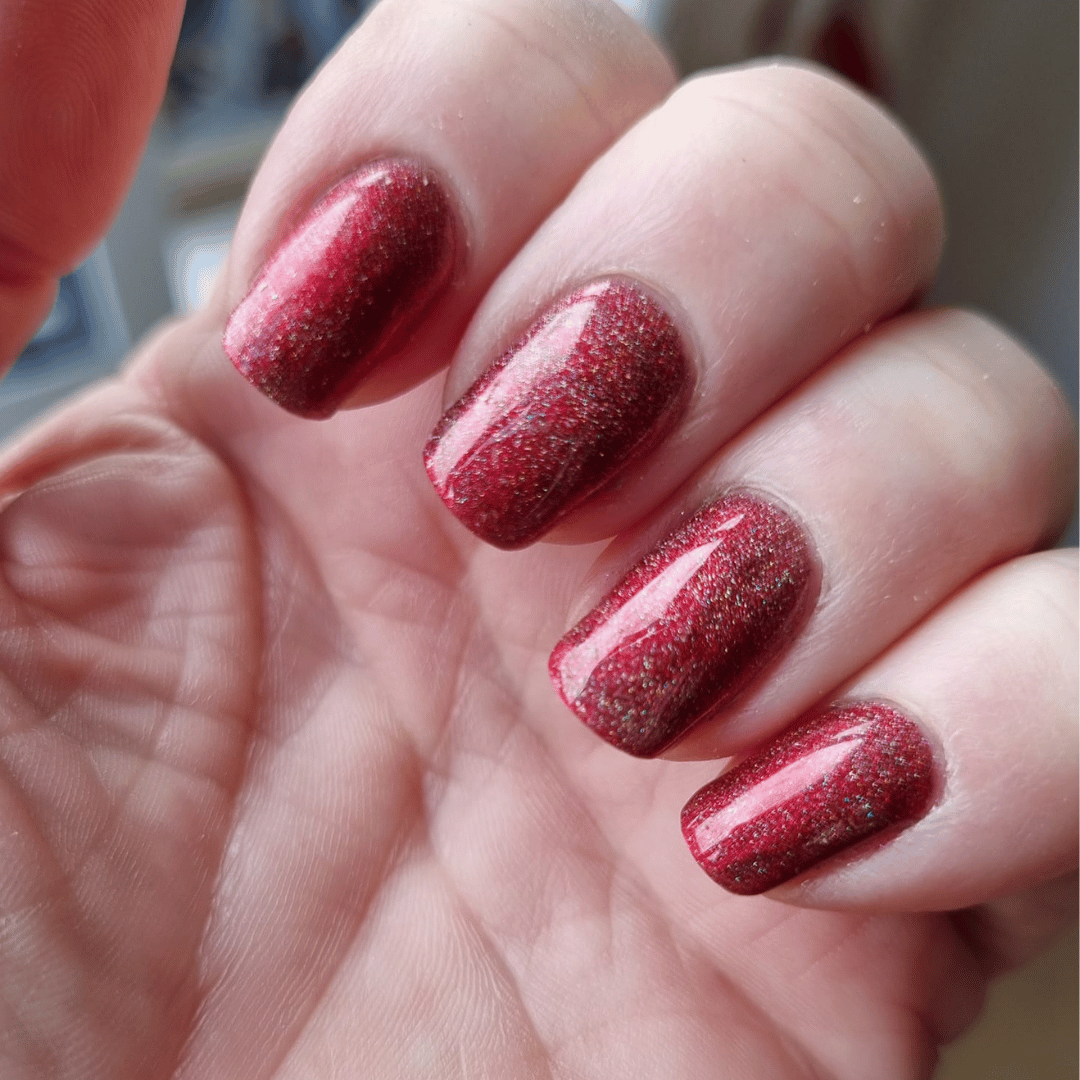 Valentine - Holographisch Nagelpuder