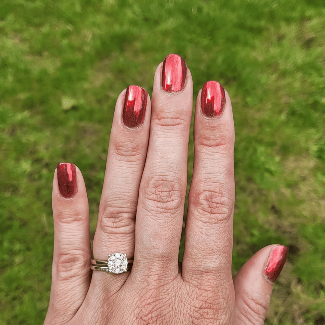 Valentine - Holographisch Nagelpuder