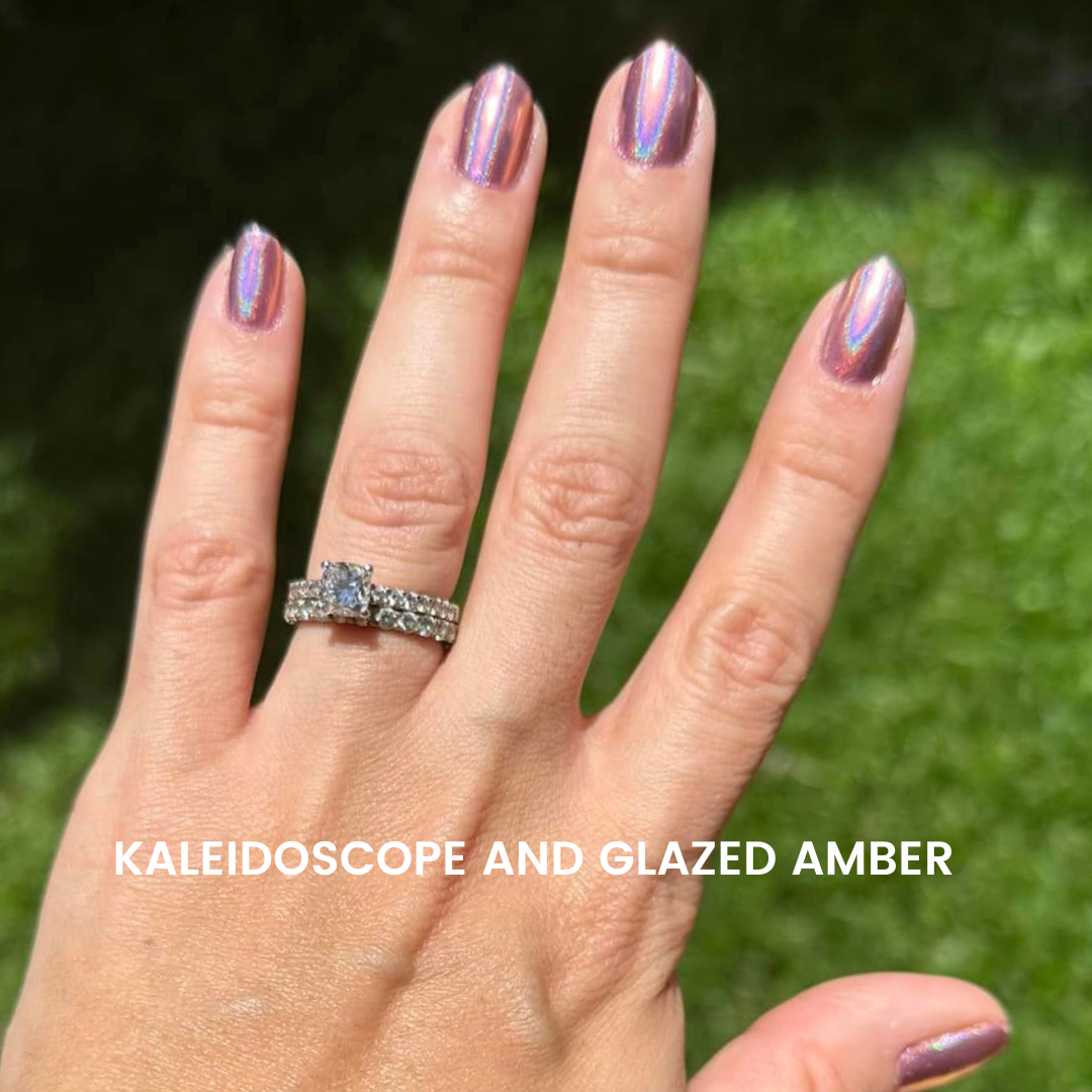 Glazed Amber – Metallisches Nagelpuder