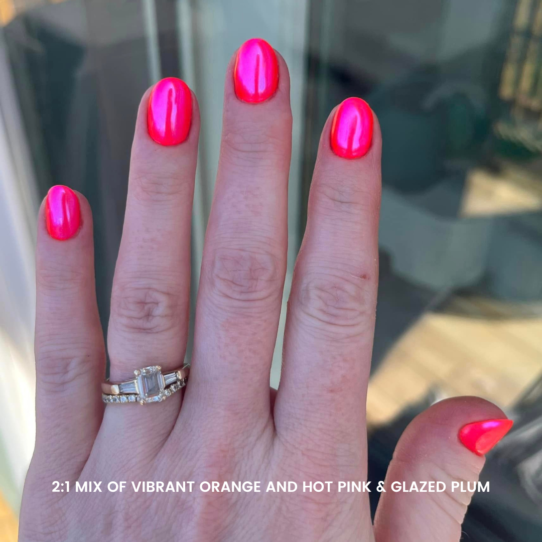 Glazed Plum – Metallisches Nagelpuder