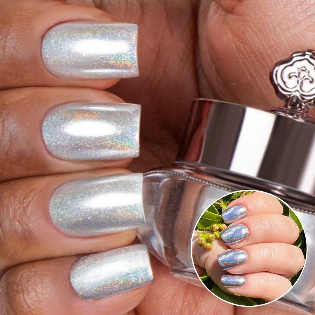 Platinum - Holografisch Nagelpuder