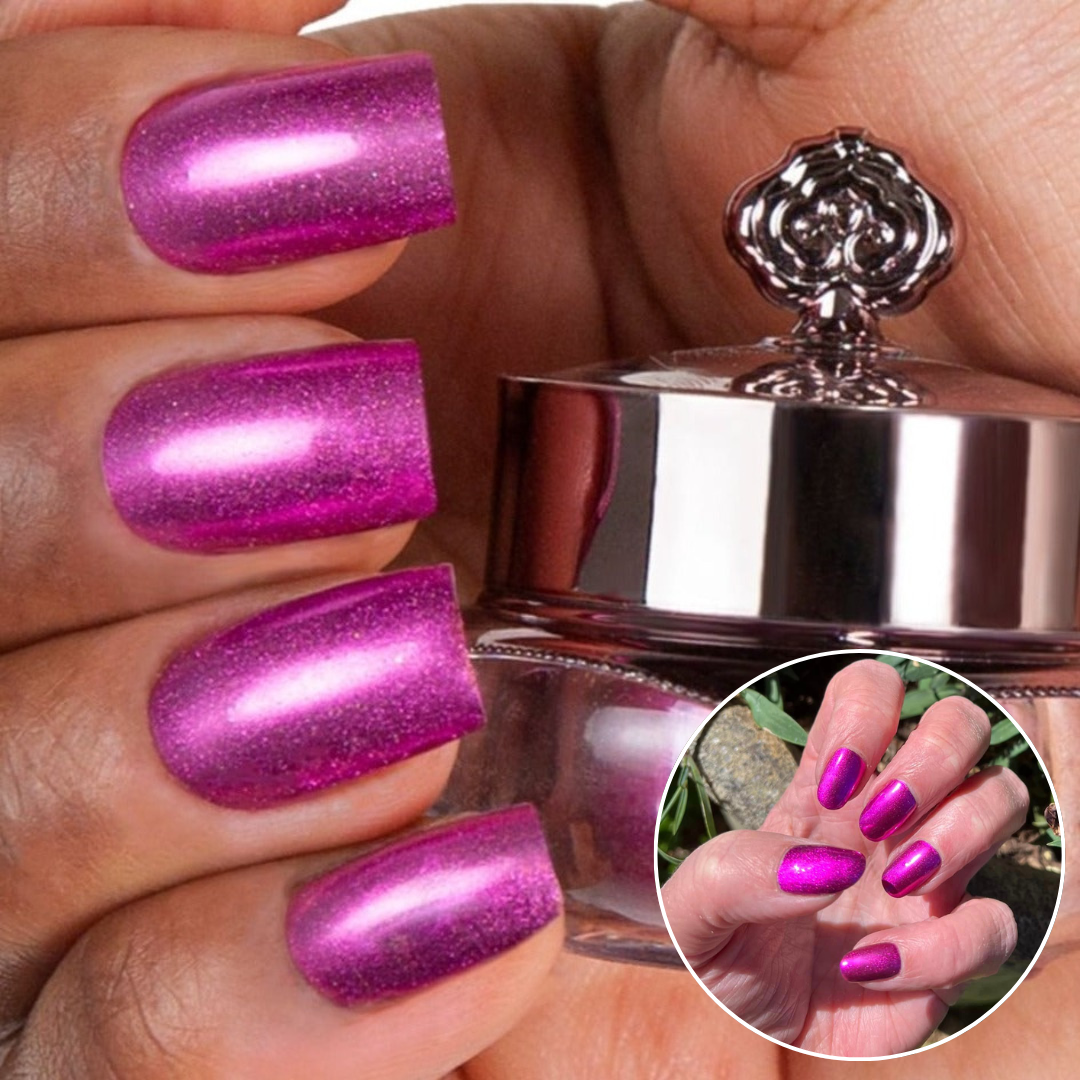 Fuchsia – Metallisches Nagelpuder