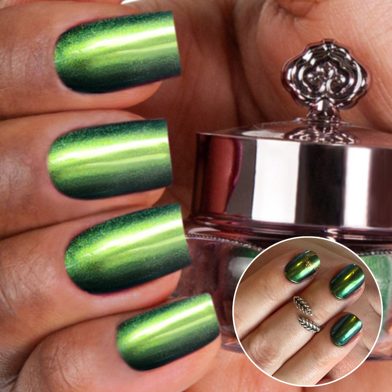 Jade - Metallisch Nagelpuder