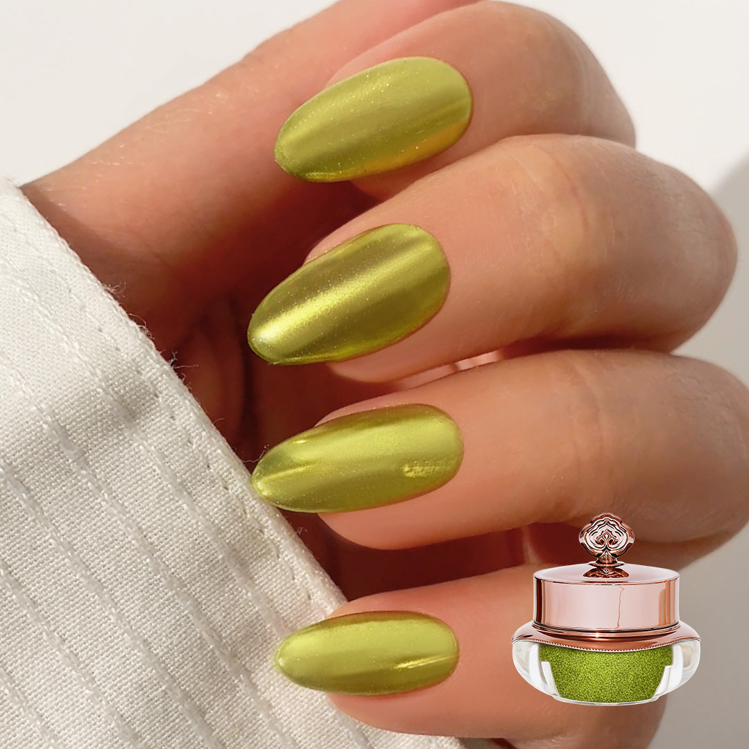 Citrus Lime – Metallisches Nagelpuder