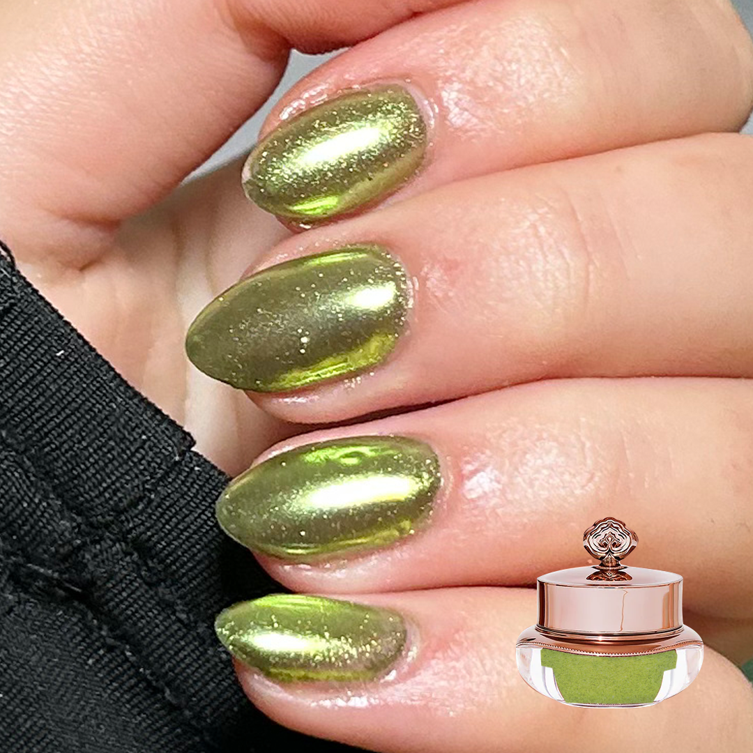Olive - Metallic Nagelpuder