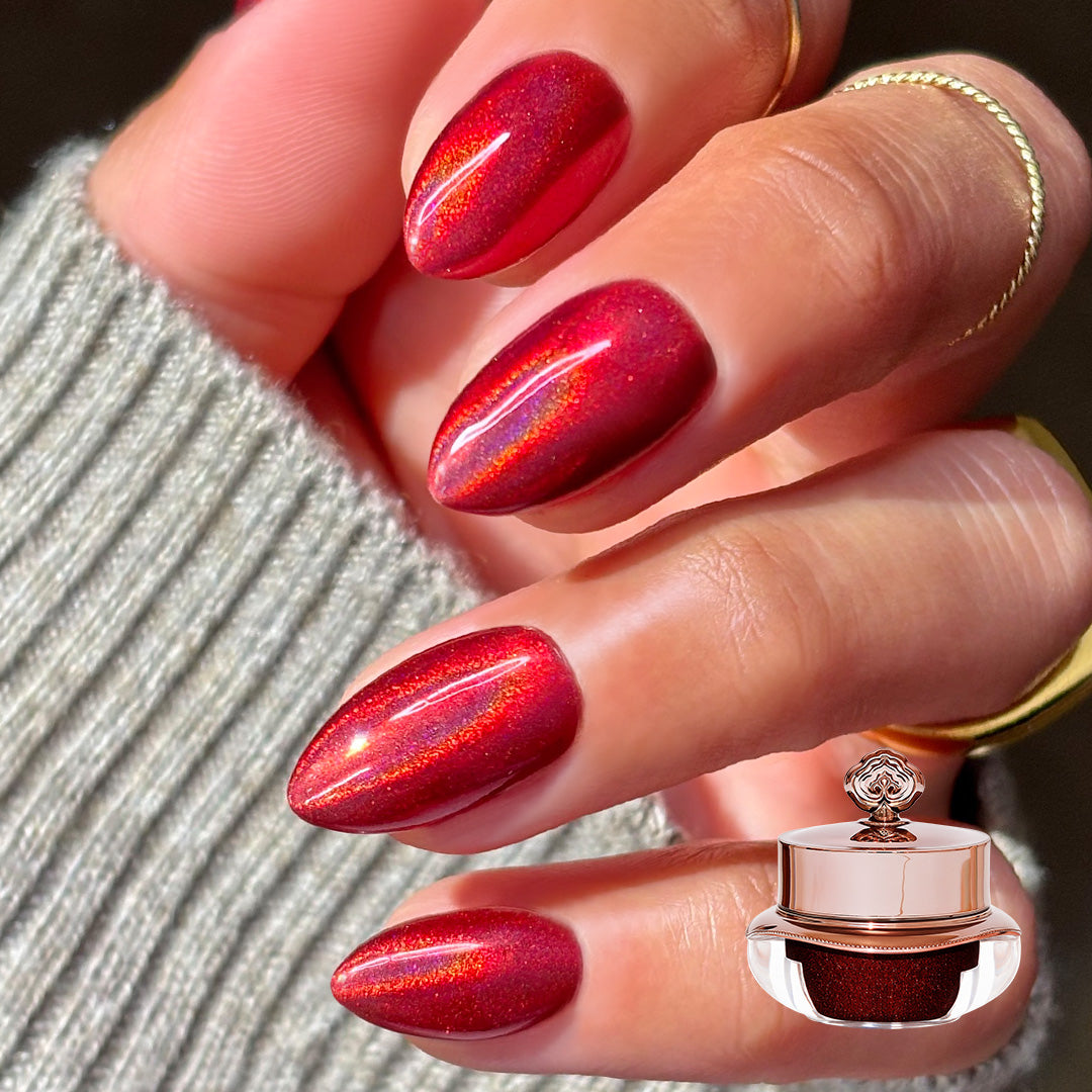 Xmas Red - Holographic Nail Powder
