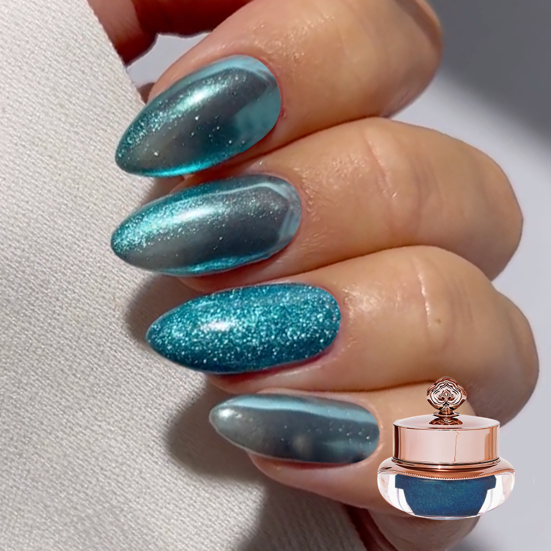 Azure – Metallisches Nagelpuder