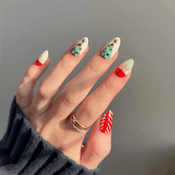 Xmas Cheer - Almond Sustainable Nails - Vorbestellung