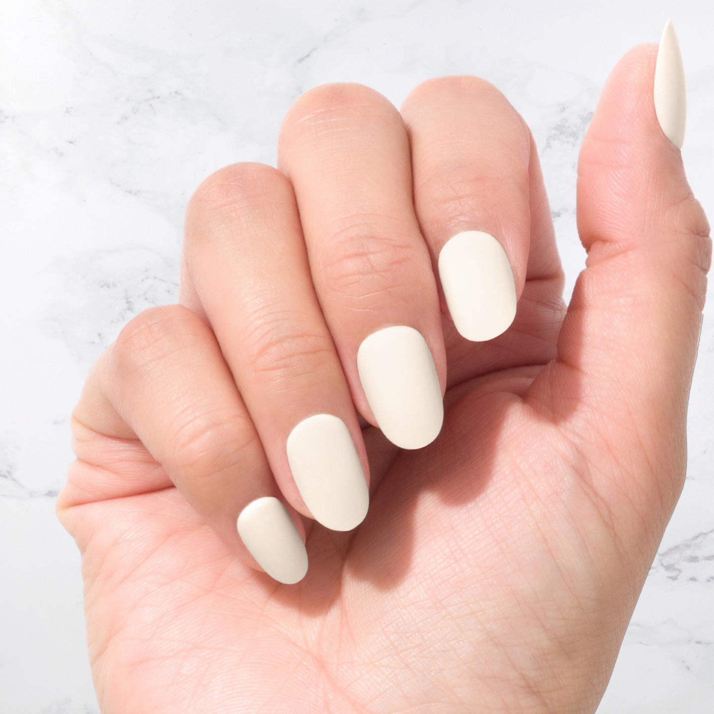 Nachhaltige Nägel – Buttermilk (Matt) – Oval